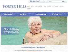 Tablet Screenshot of porterhills.org